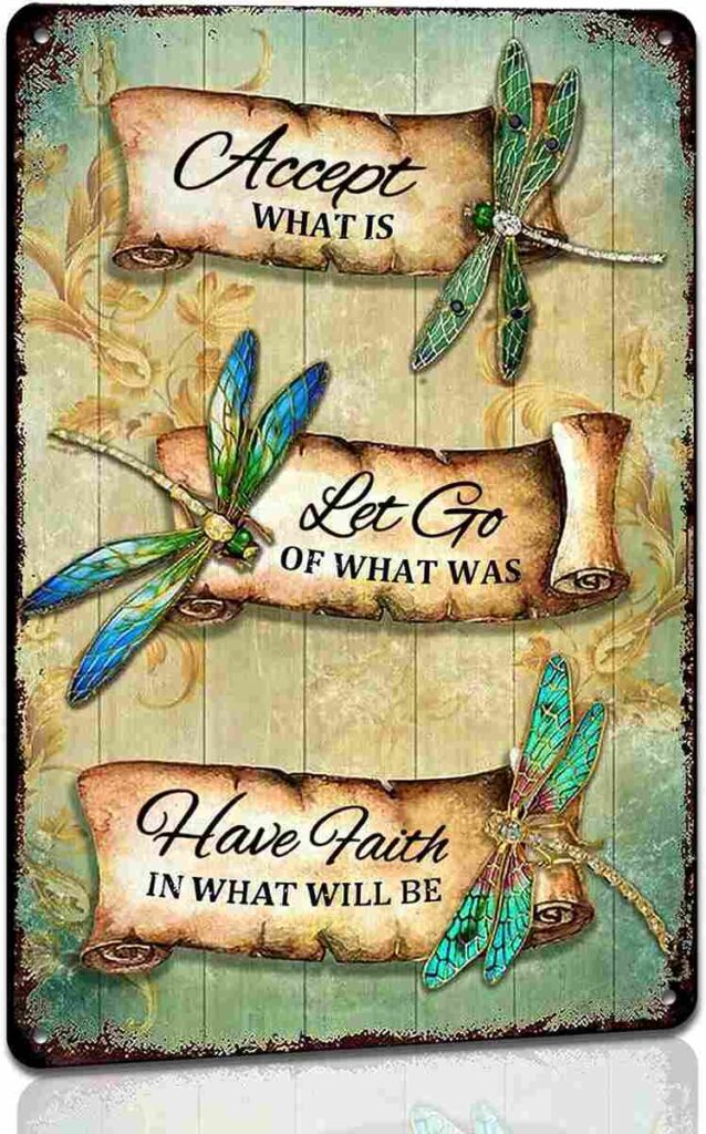 Accept What Is Dragonfly Wall Art