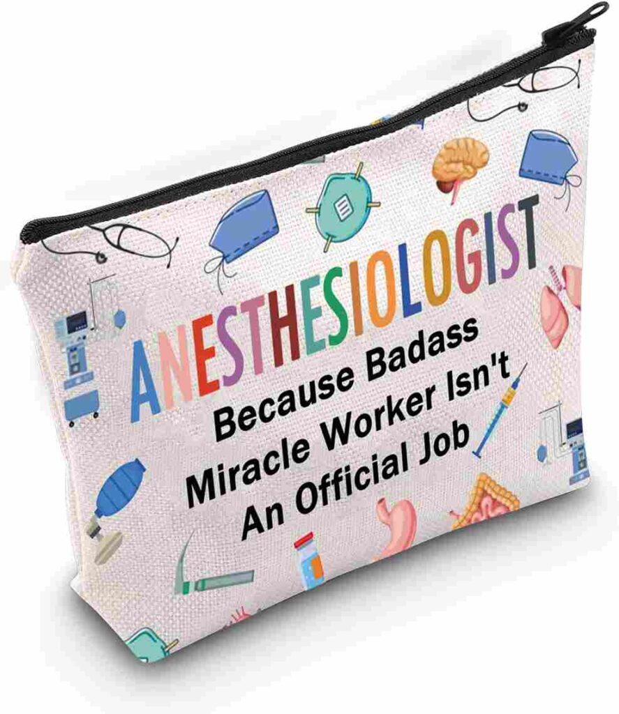 Anesthesiologist Cosmetic Makeup Bag