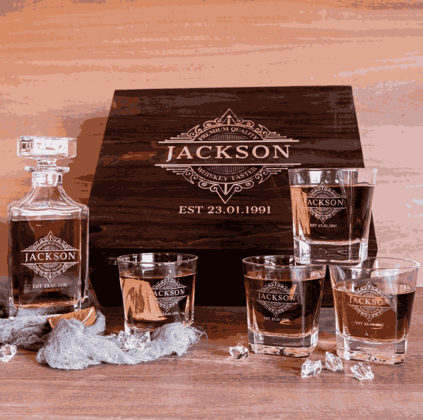 Customized Whiskey Decanter Set