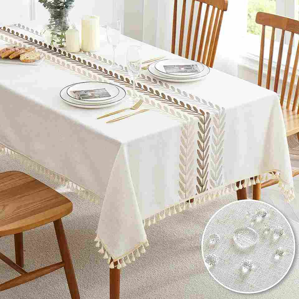 Embroidered Tablecloth For Dining Table