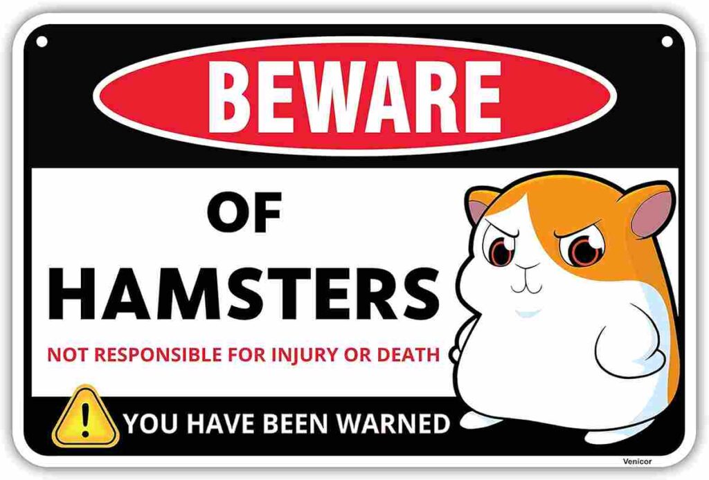 Hamster Warning Sign