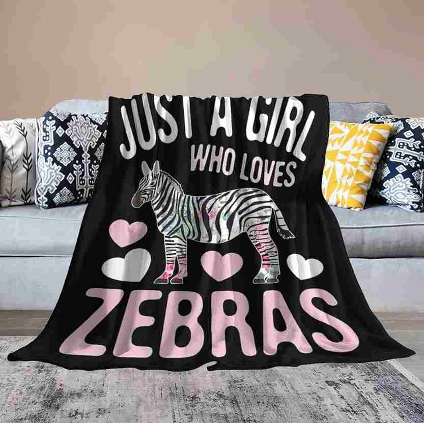 Just A Girl Who Love Zebras Blanket