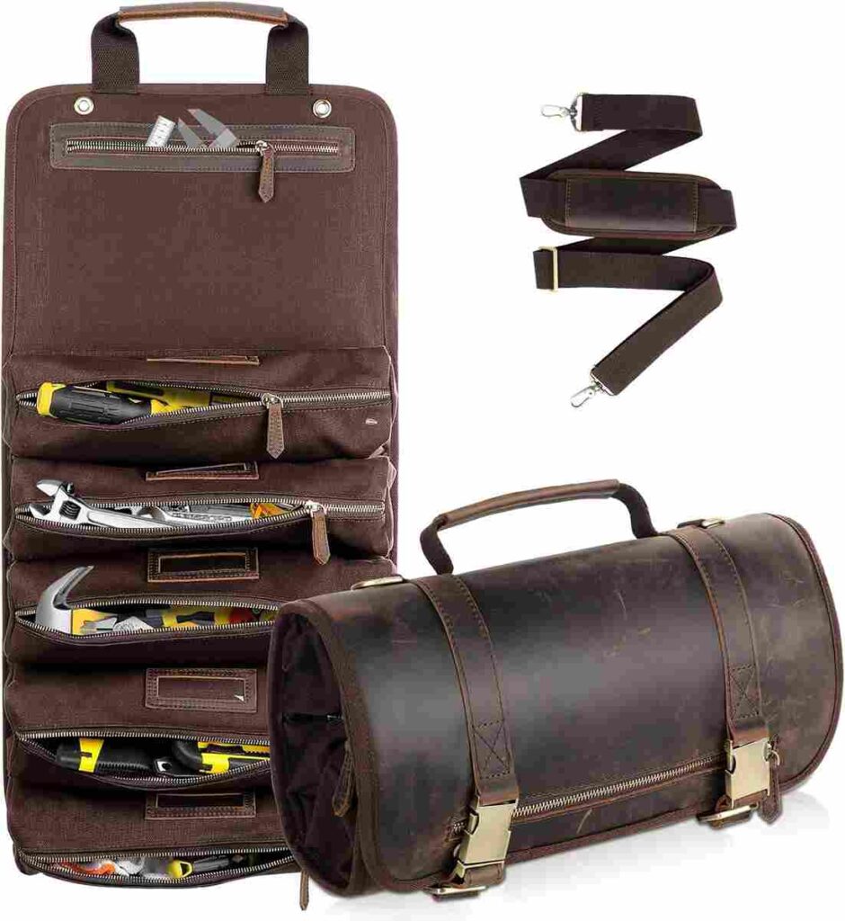 Leather Tool Roll Bag