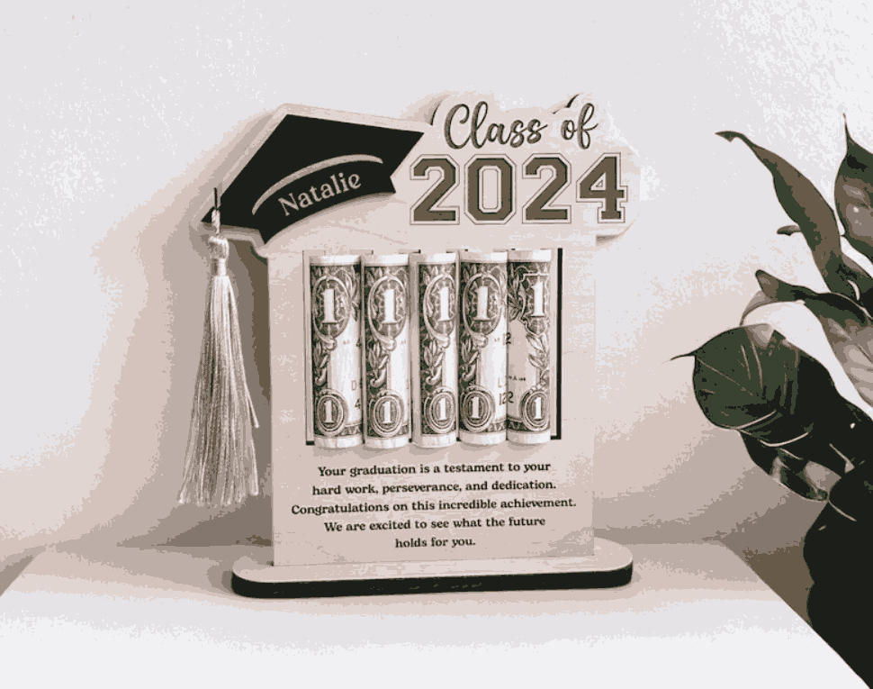 Personalized Graduation Money Holder Frame