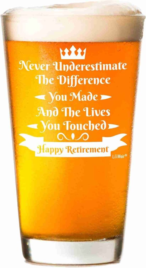 Retirement Beer Glass