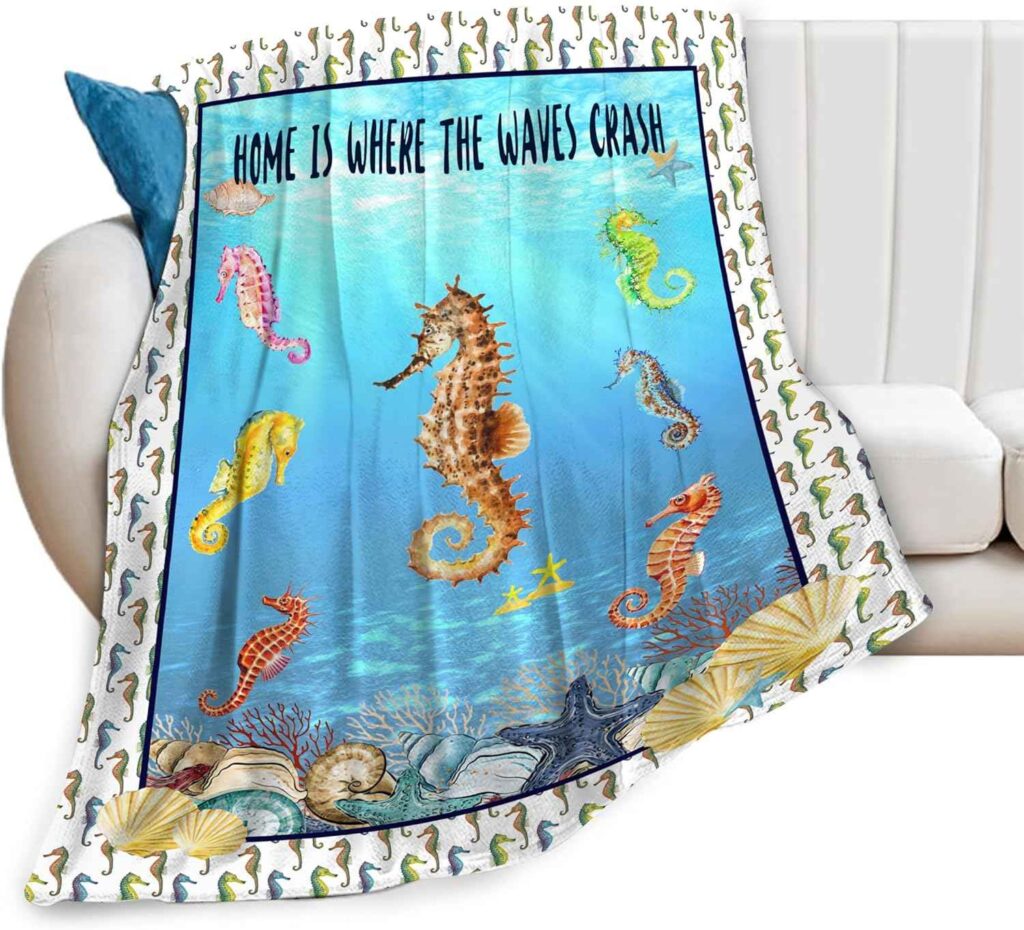 Seahorse Sofa Blanket For All Season