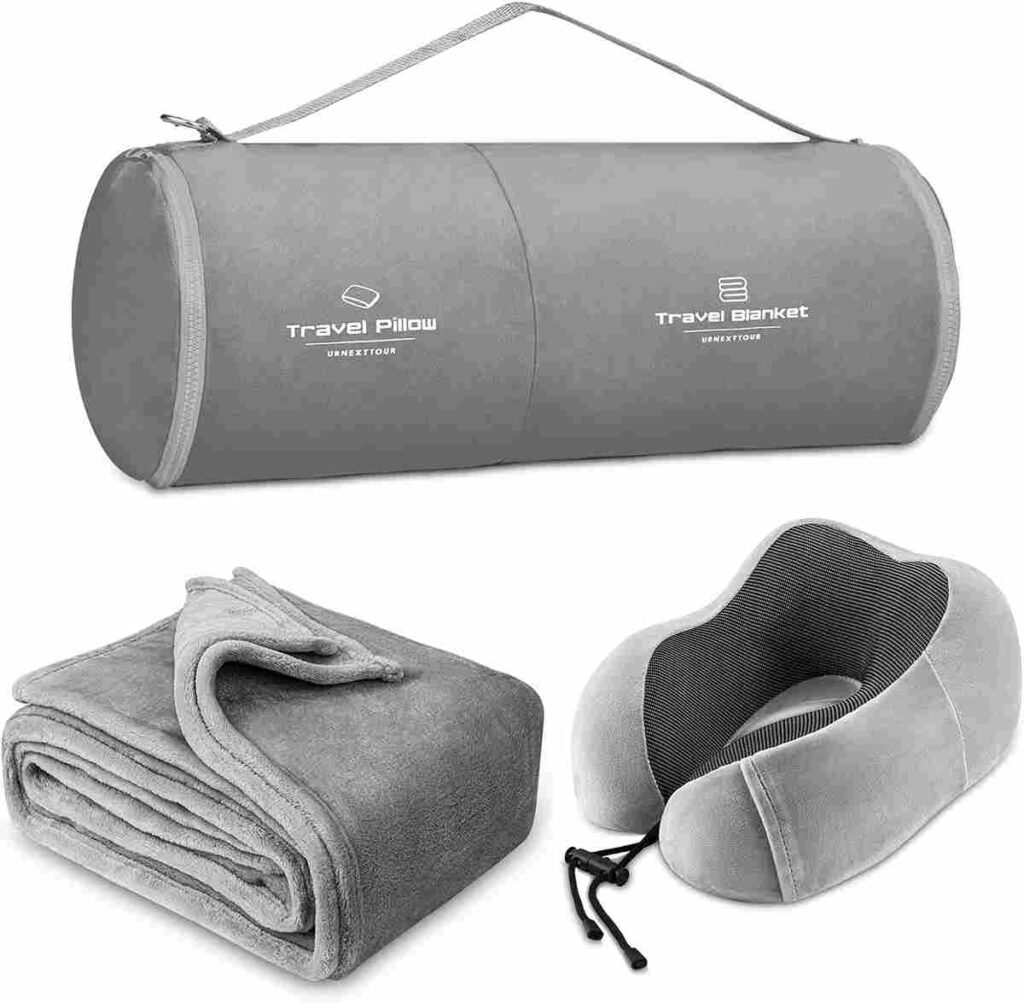 Travel Pillow and Blanket Set