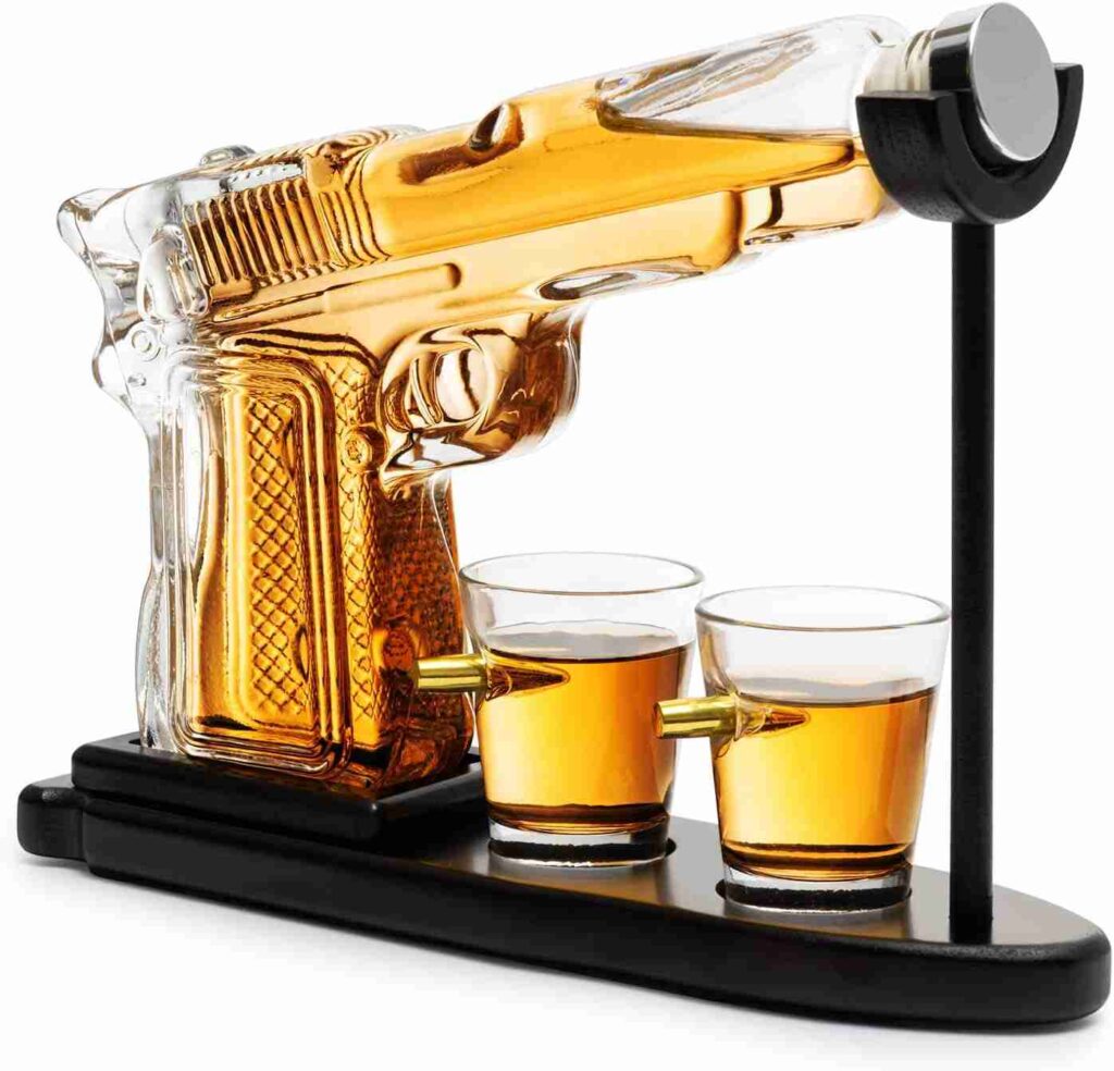 Whiskey Decanter Set With Two Glasses