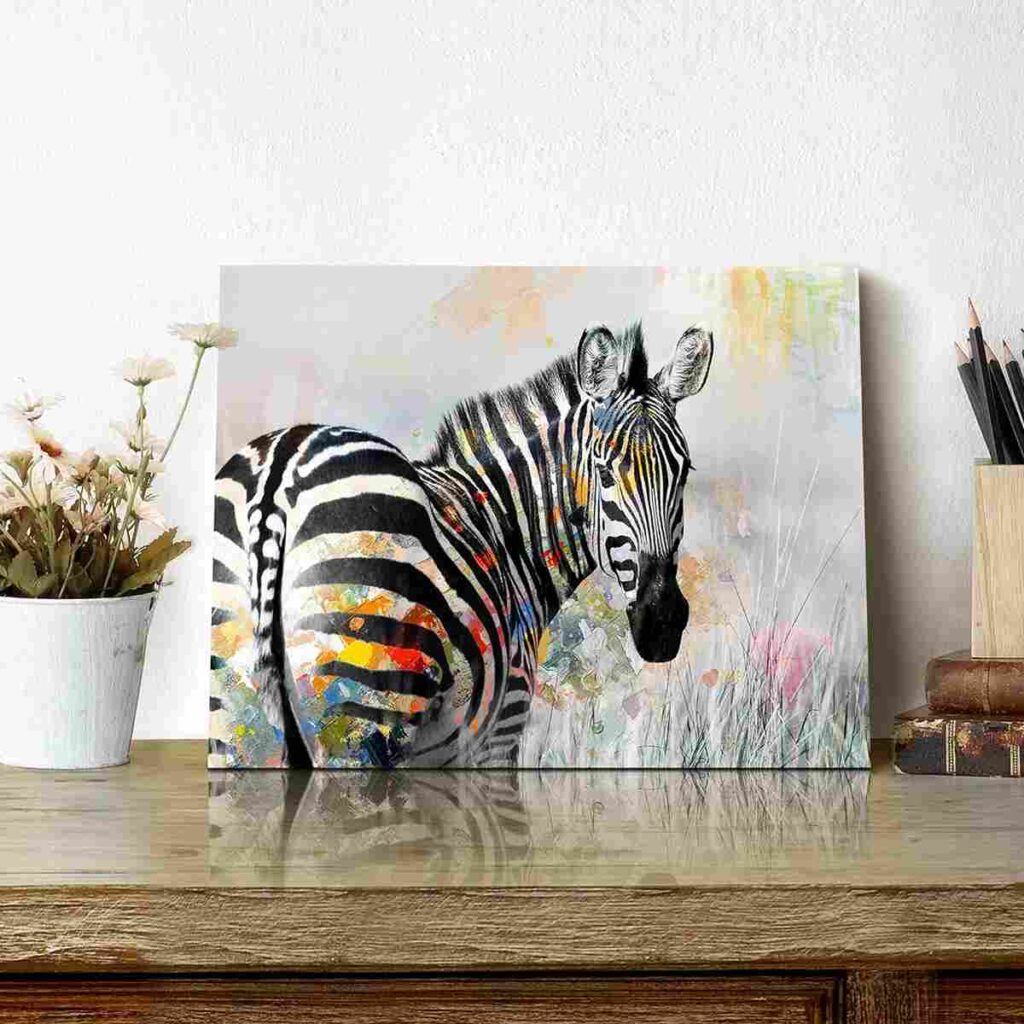 Wildlife Zebra Wall Art